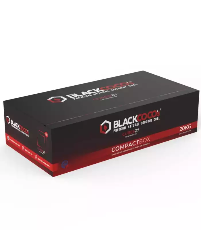 Carton 20 kg Black Cocos Cubes 27