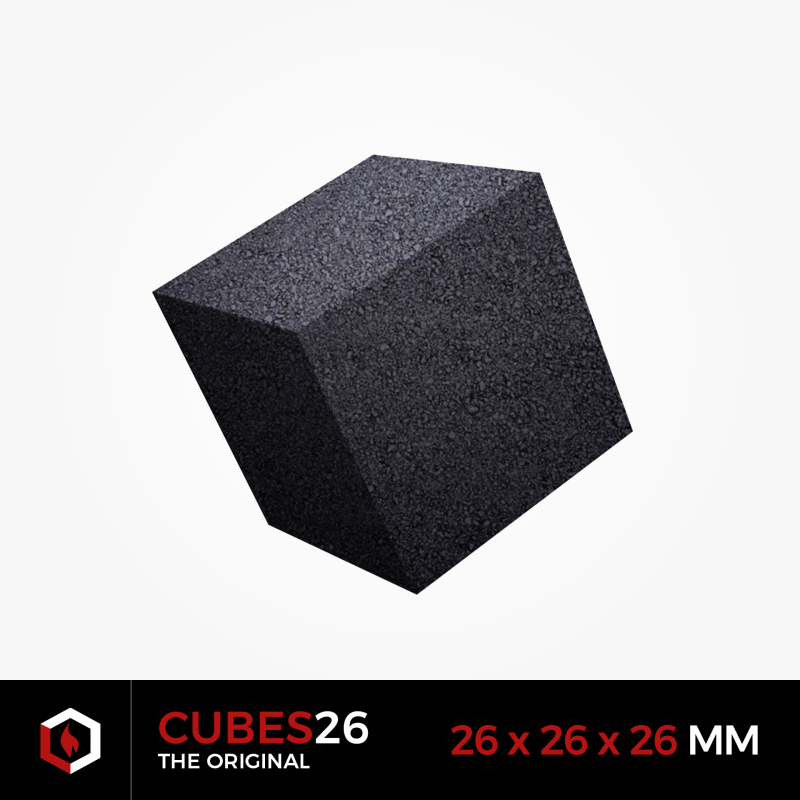 Charbon BLACKCOCO's CUBES 26 - Format standard 26mm narguil&eacute;